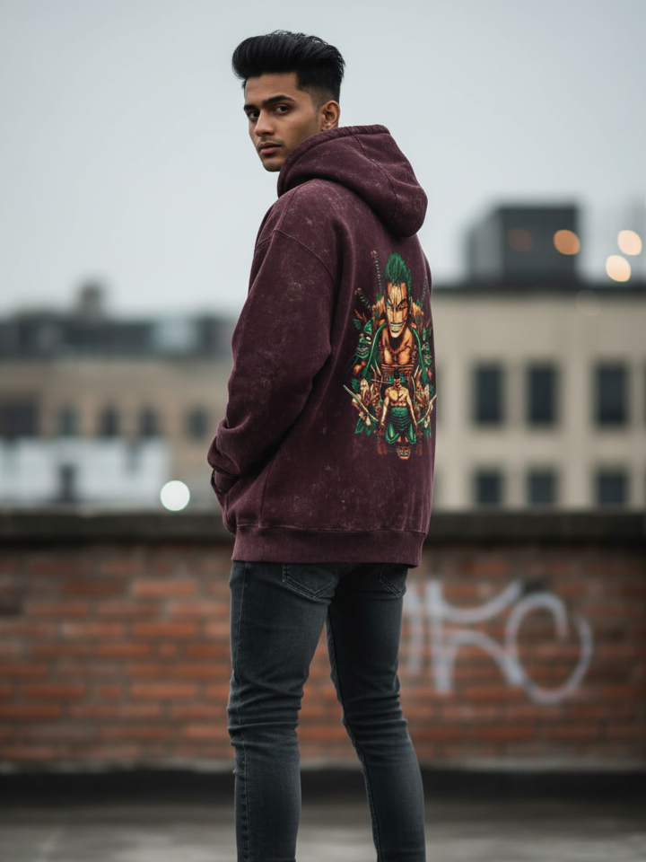 Acid wash oversize hoodies