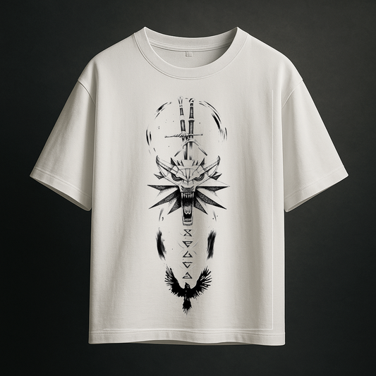 Witcher Wolf Medallion Tee