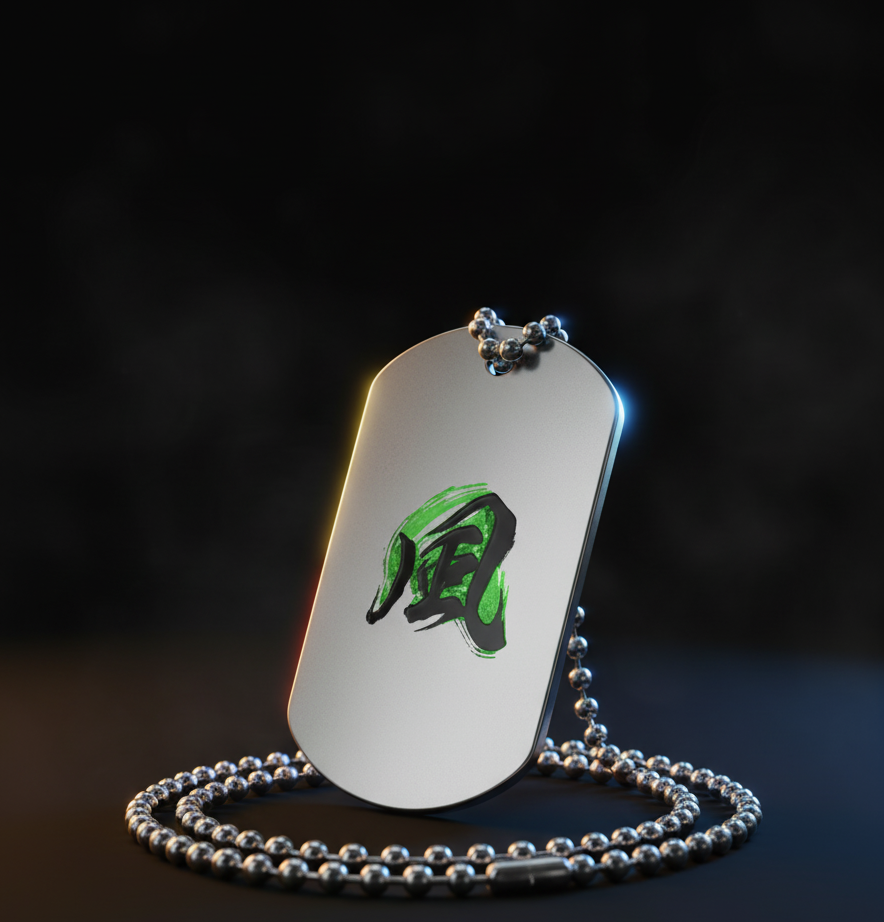 Wind breathing Dog Tag