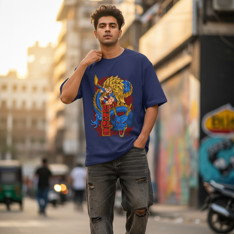 Goku Saiyan Unisex Oversized Classic T-Shirt