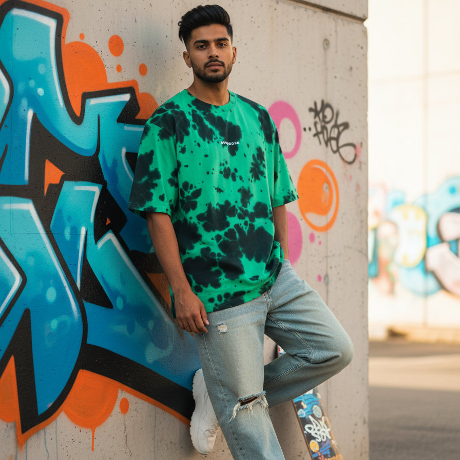 V3 Unisex Tie Dye Oversized T-Shirt