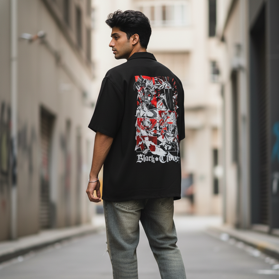 Black clover Unisex Oversized Shirt