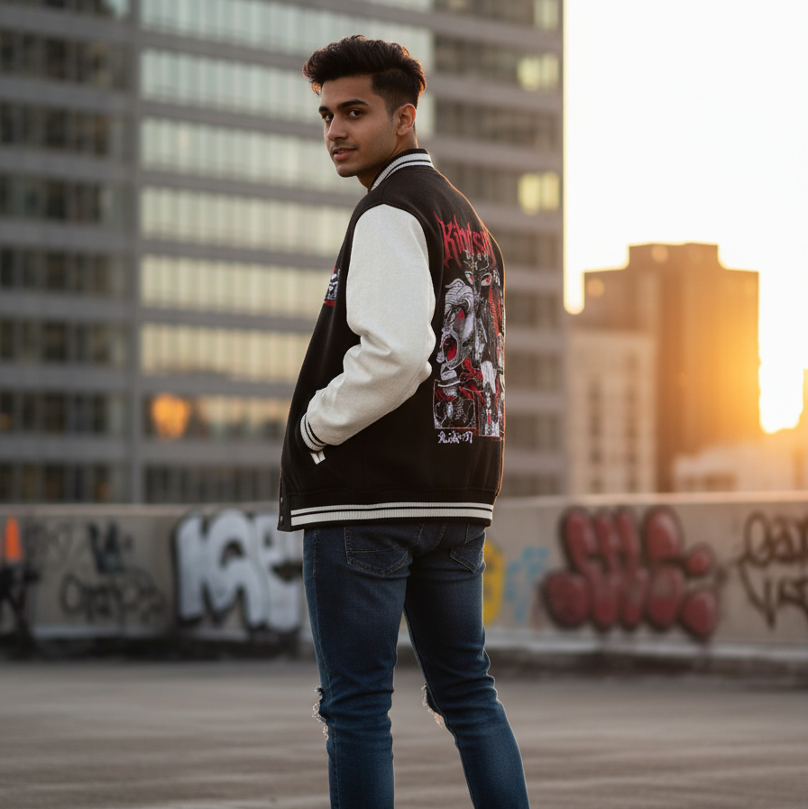 Muzan Unisex Varsity Jacket