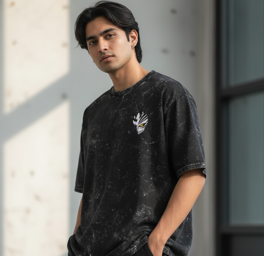 Bleach Acid Washed Oversized Tee
