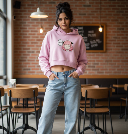 Anya Female Cropped Hoodie