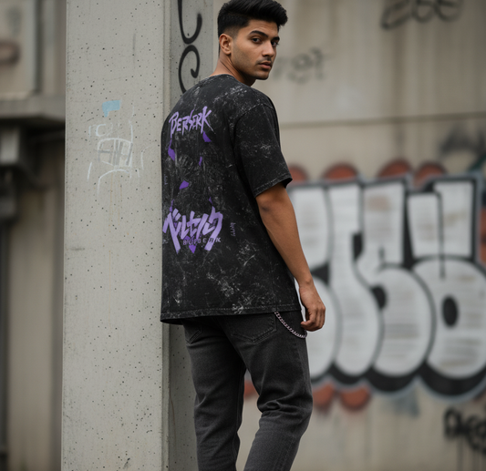 Berserk v2 Acid Washed Oversized Tee