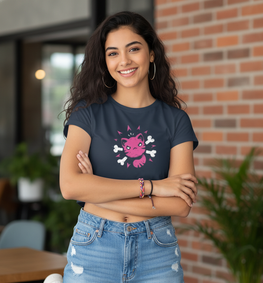 Punk Cat Crop Top