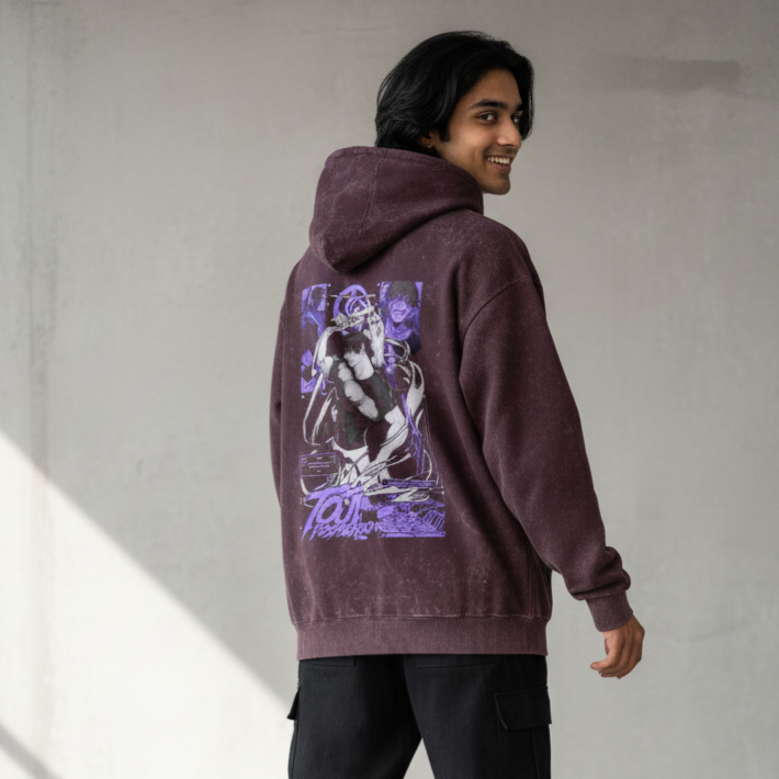 Toji Unisex Acid Washed Hoodie