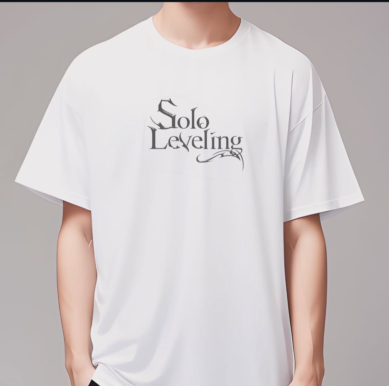 Solo leveling Arise Reflective oversize drop shoulder t shirt