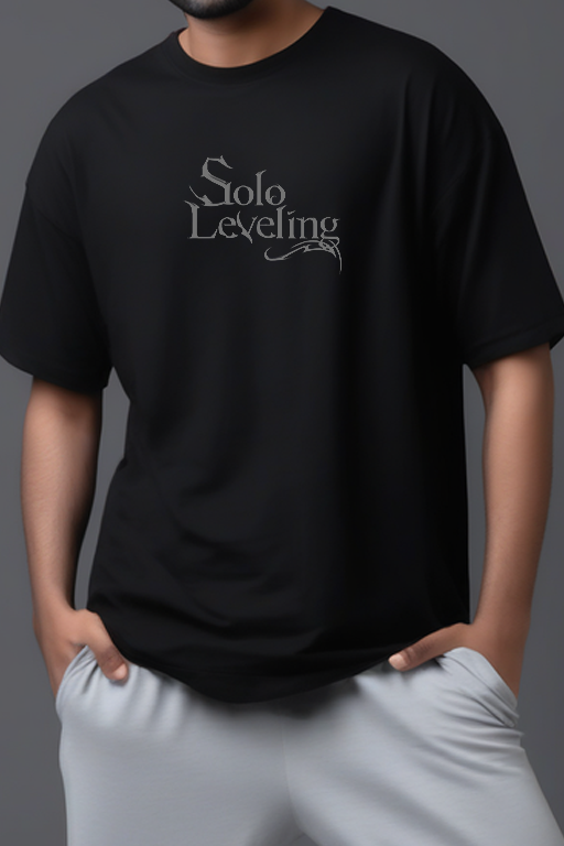 Solo leveling Arise again Reflective oversize drop shoulder t shirt