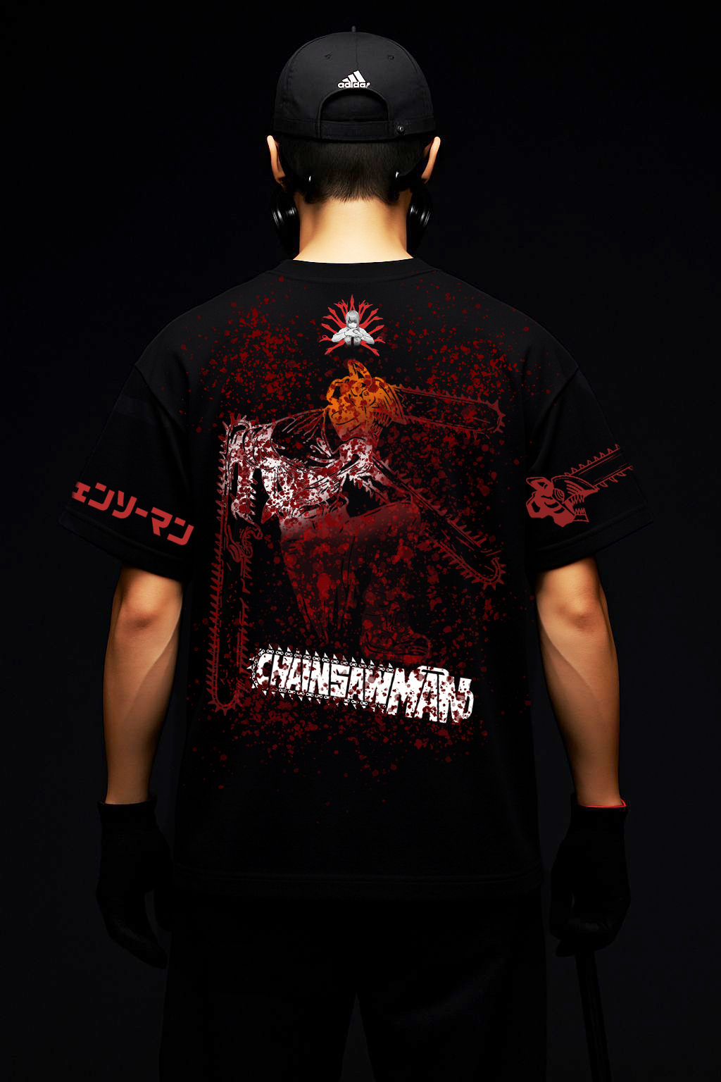 CHAINSAW MAN oversize drop shoulder t shirt
