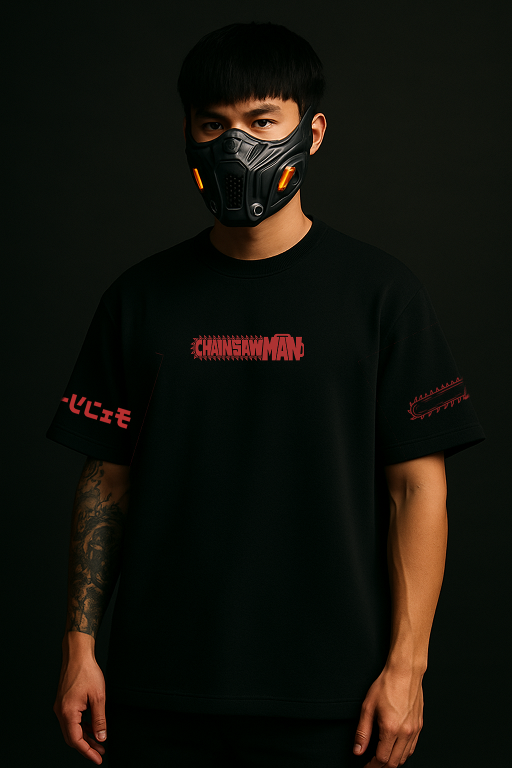 CHAINSAW MAN oversize drop shoulder t shirt