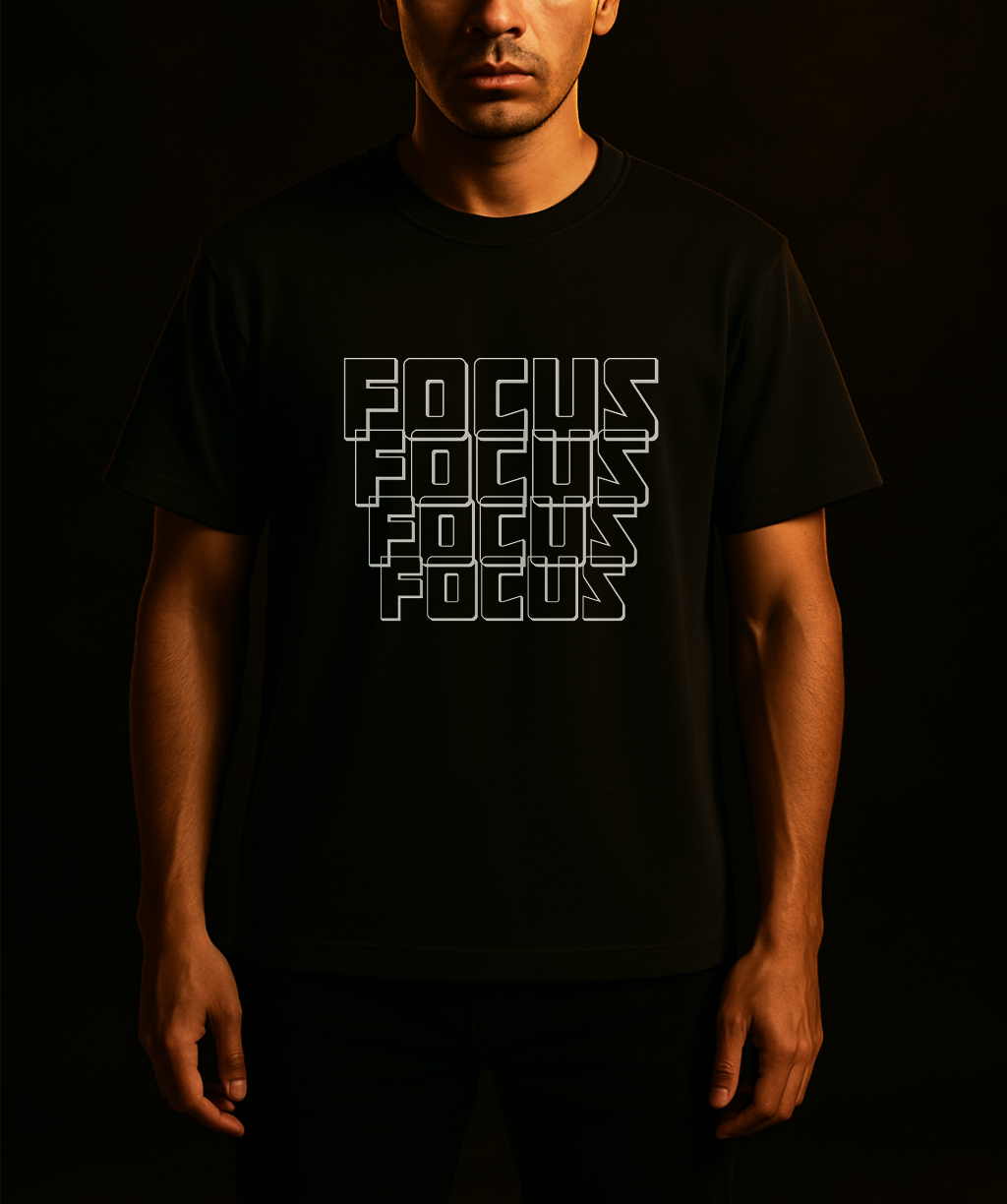 Focus oversize drop shoulder t shirt