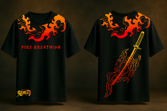Flame Breathing oversize t shirt