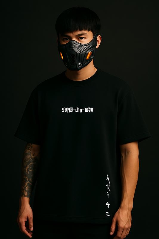 Sung Jin Woo Arise oversize drop shoulder t shirt